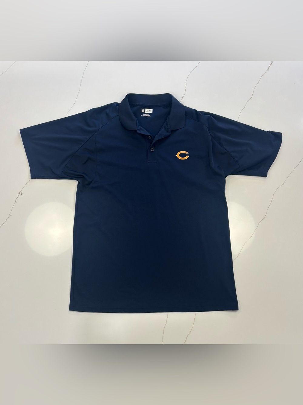 NFL Navy Polo with Chicago Bears Logo